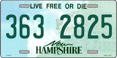 NH license plate 3632825