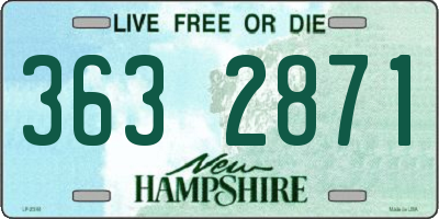 NH license plate 3632871