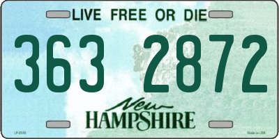 NH license plate 3632872