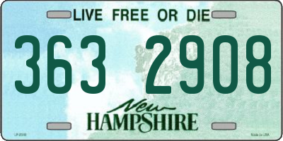 NH license plate 3632908