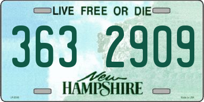 NH license plate 3632909