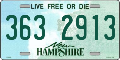 NH license plate 3632913