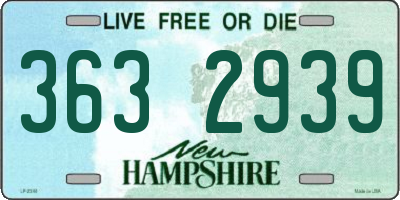 NH license plate 3632939