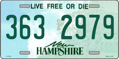 NH license plate 3632979