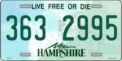 NH license plate 3632995