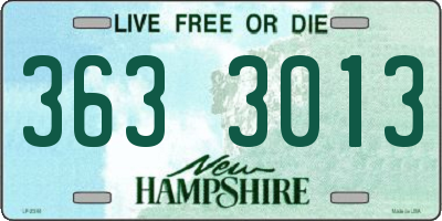 NH license plate 3633013