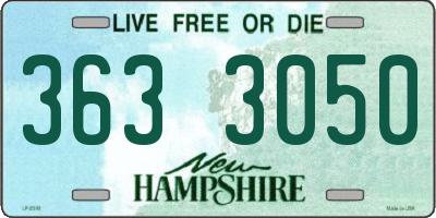 NH license plate 3633050