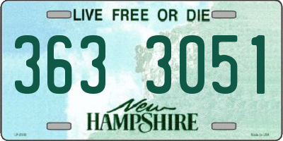 NH license plate 3633051