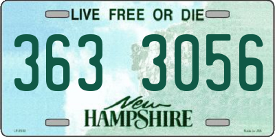 NH license plate 3633056