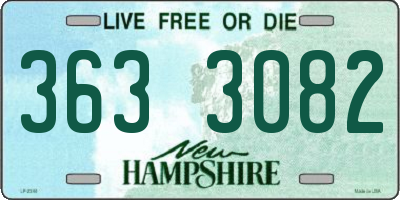 NH license plate 3633082