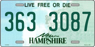 NH license plate 3633087