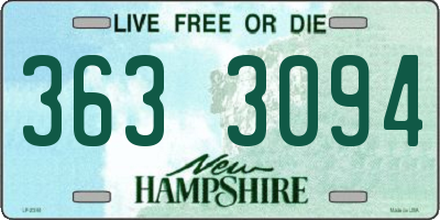 NH license plate 3633094