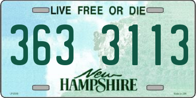 NH license plate 3633113