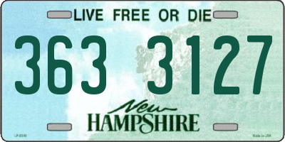 NH license plate 3633127