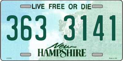 NH license plate 3633141