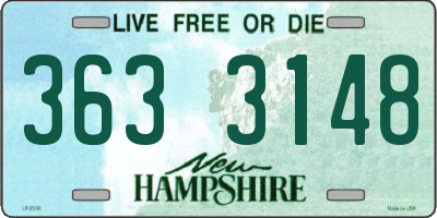 NH license plate 3633148