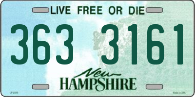 NH license plate 3633161