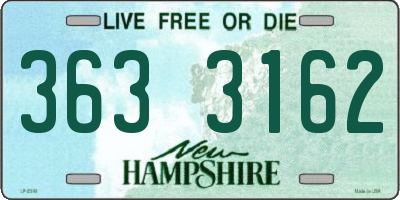 NH license plate 3633162