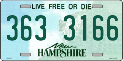 NH license plate 3633166