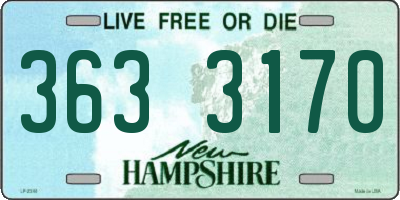 NH license plate 3633170