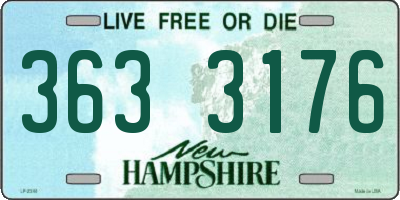 NH license plate 3633176