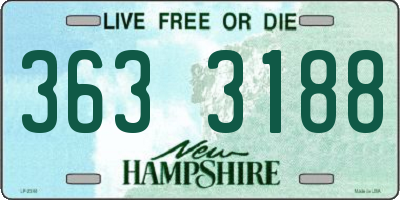 NH license plate 3633188