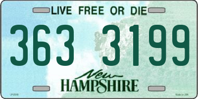 NH license plate 3633199