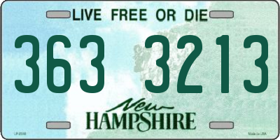 NH license plate 3633213