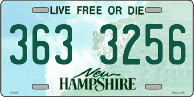 NH license plate 3633256