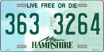 NH license plate 3633264