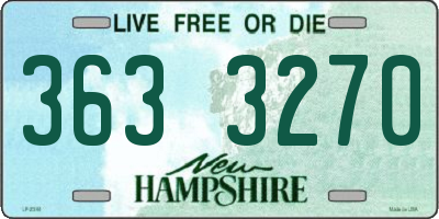 NH license plate 3633270
