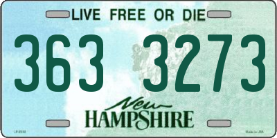 NH license plate 3633273