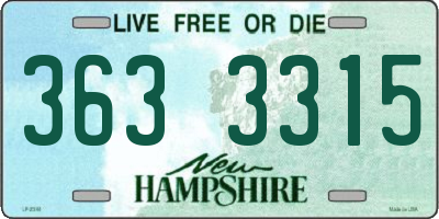 NH license plate 3633315