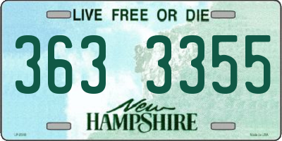 NH license plate 3633355