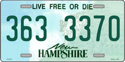 NH license plate 3633370