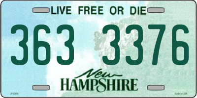 NH license plate 3633376