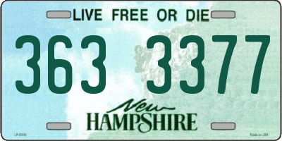 NH license plate 3633377