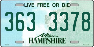 NH license plate 3633378