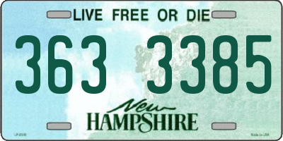 NH license plate 3633385