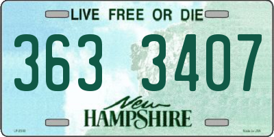 NH license plate 3633407