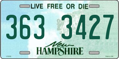NH license plate 3633427