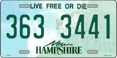 NH license plate 3633441