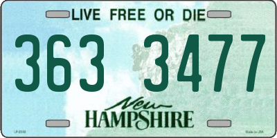 NH license plate 3633477