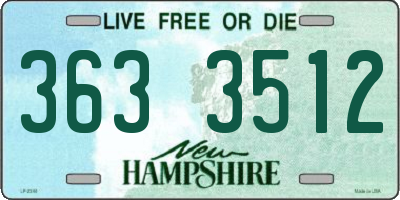 NH license plate 3633512