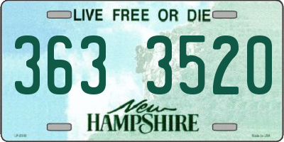 NH license plate 3633520