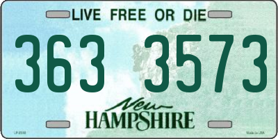 NH license plate 3633573