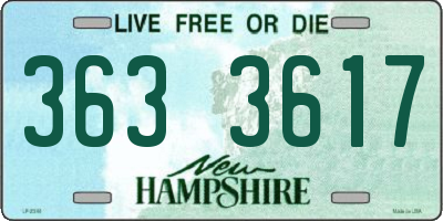 NH license plate 3633617