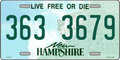 NH license plate 3633679