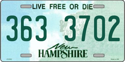 NH license plate 3633702