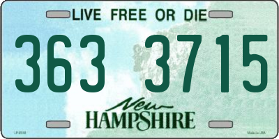 NH license plate 3633715